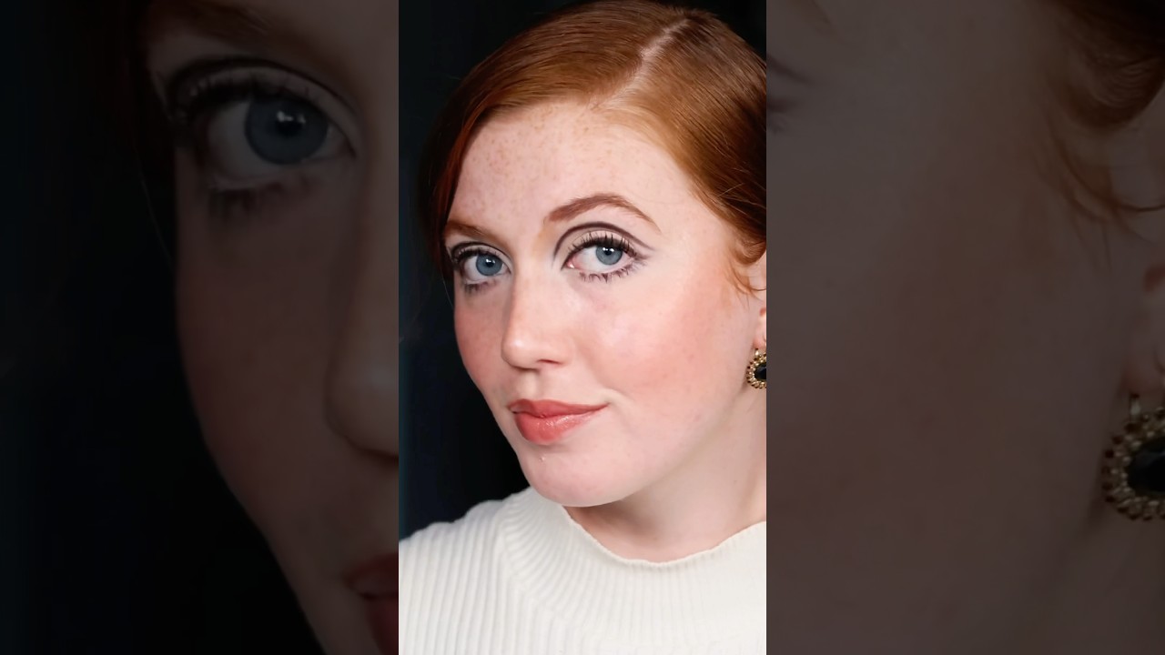 Twiggy&rsquo;s iconic 1960s makeup! 60s vintage eyeliner tutorial #60s #makeuptutorial #makeup