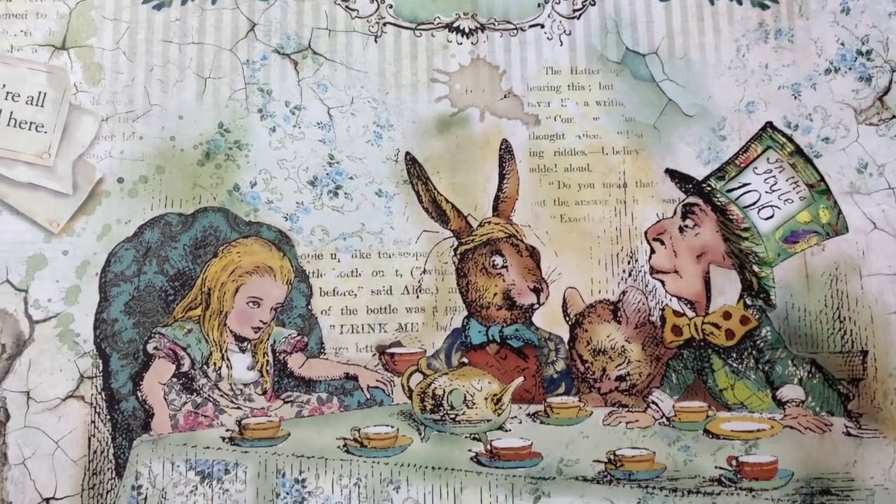 Stamperia Alice paper pad