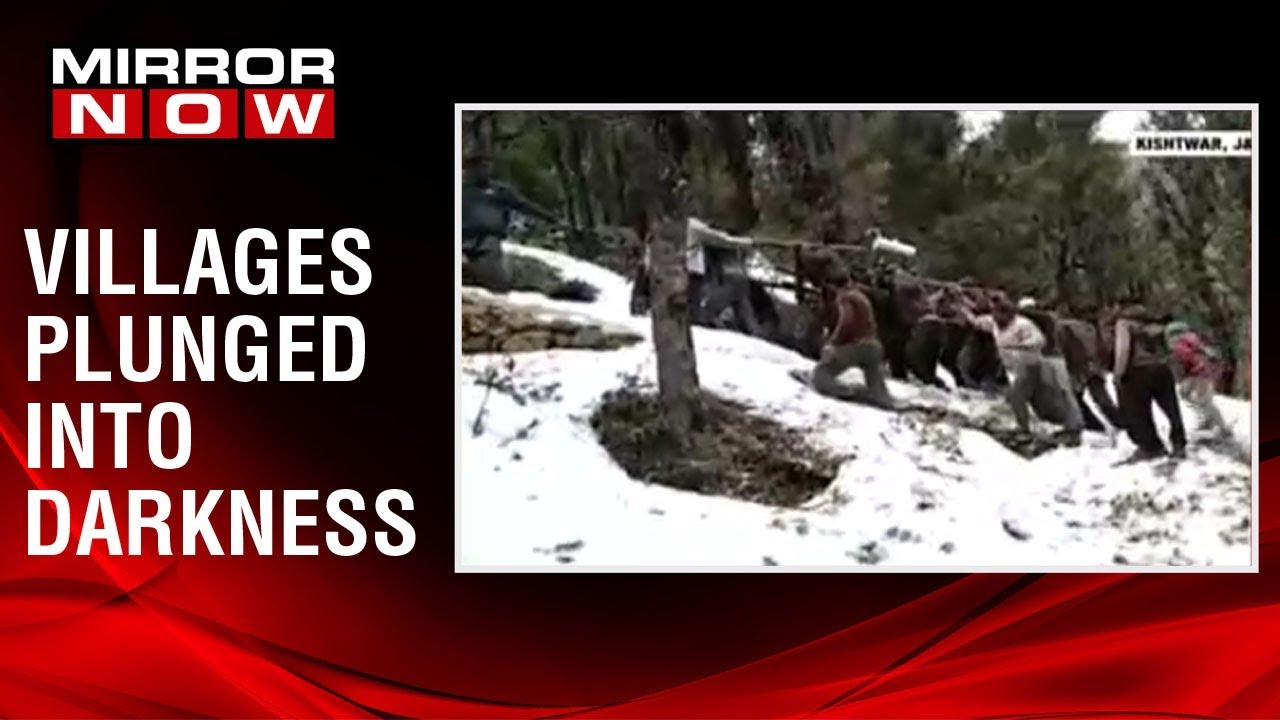 J&K: Villages without electricity for 2 months, Locals forced to carry transformer