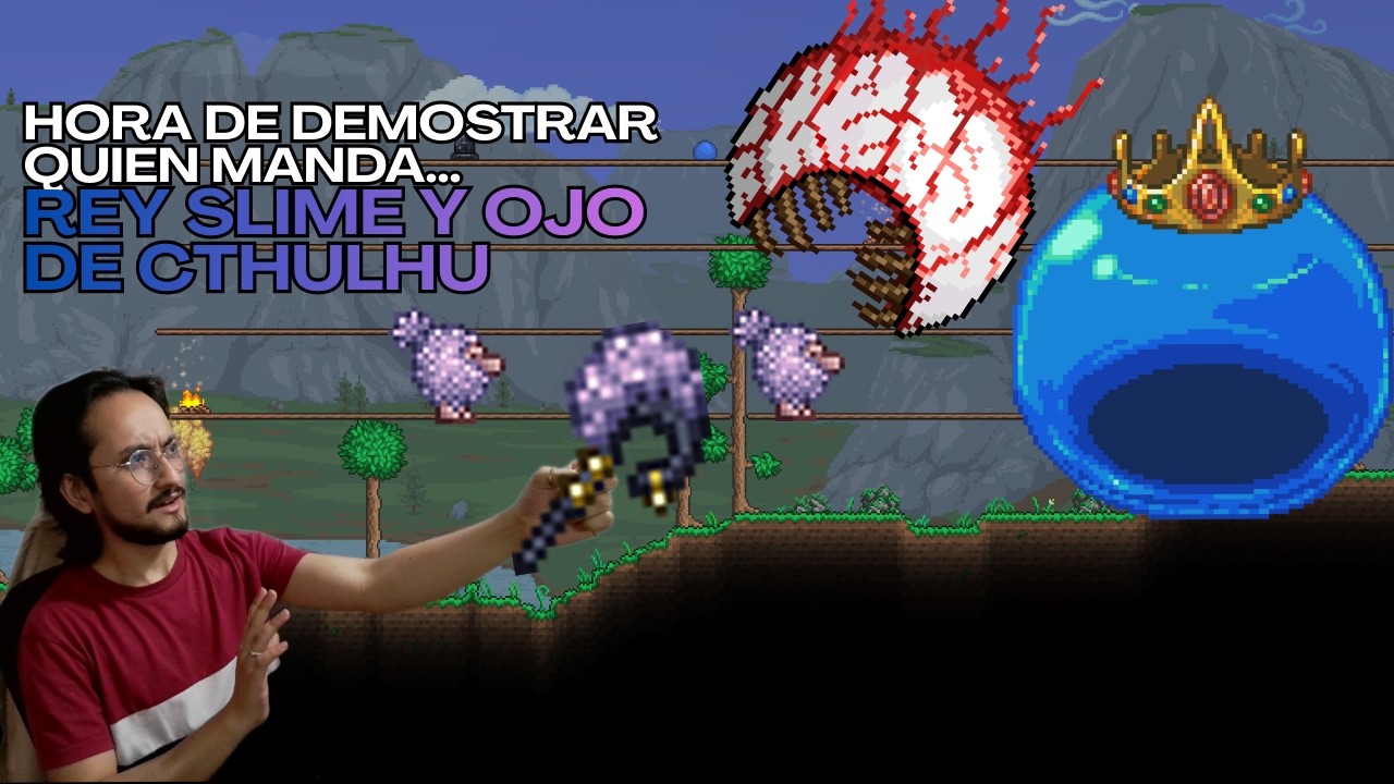 Modo Experto Invocador | Jefes Rey Slime y al OJO #gaming  #terrariaost  #terrariaboss #terraria
