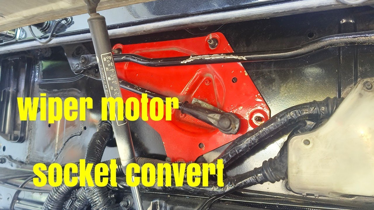 wiper motor socket convert and repair Isuzu giga