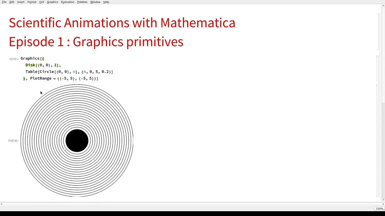 Scientific Animations with Mathematica: Episode1