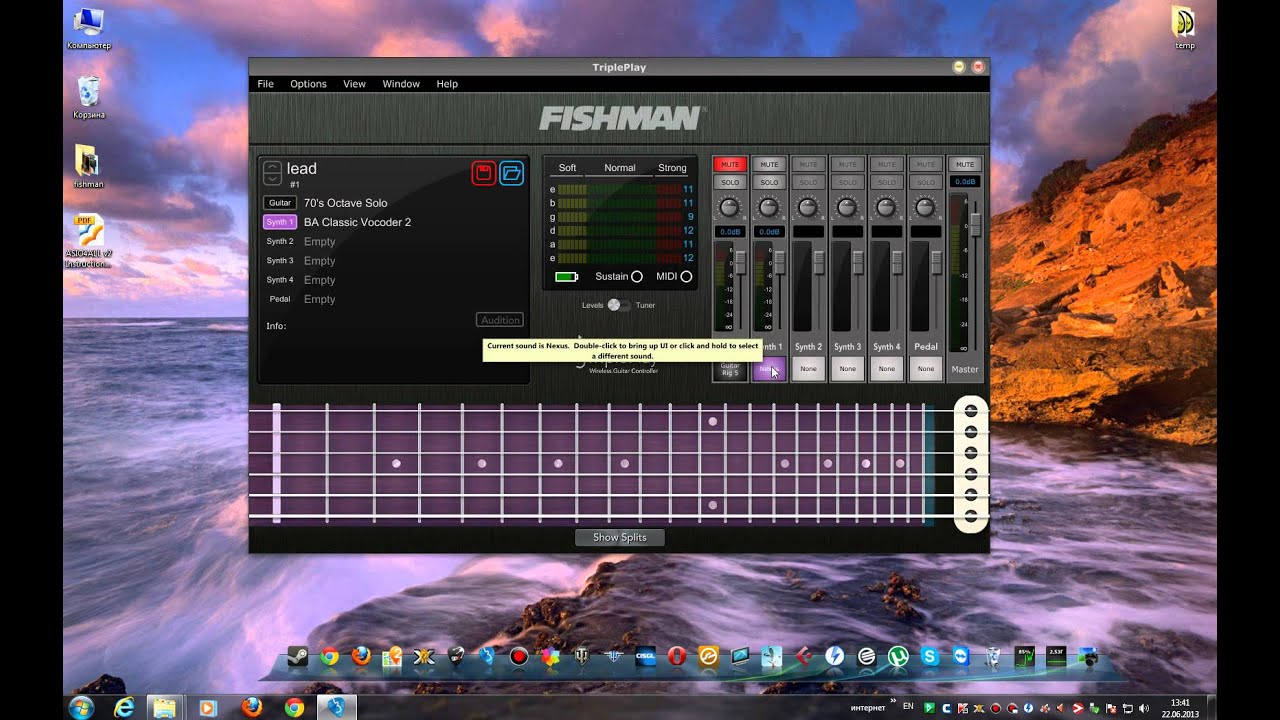 Fishman TriplePlay Wireless MIDI Pickup (Миди контроллер для гитары) часть 2