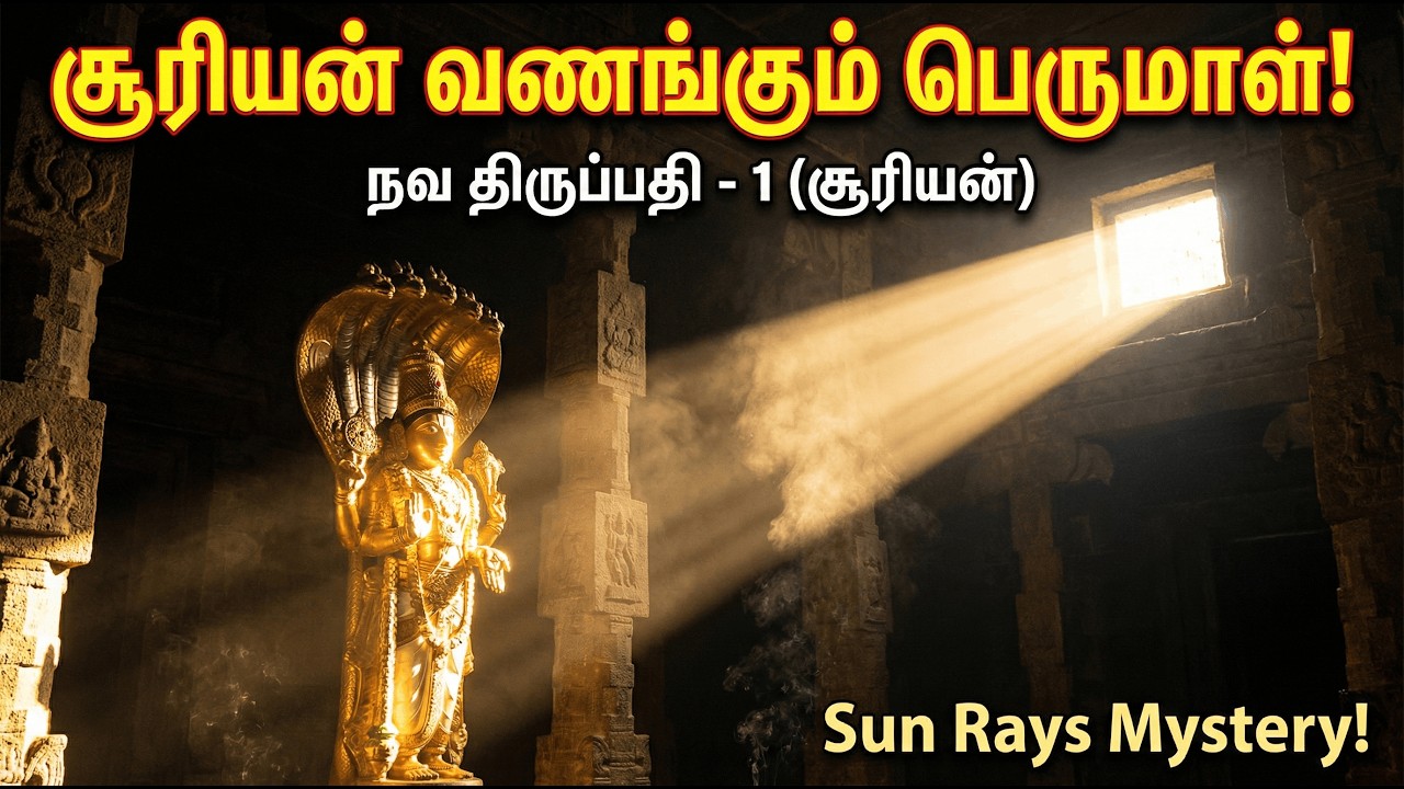 சூரியனே காலில் விழுந்து வணங்கும் அதிசயம் | Sri Vaikundanatha Perumal | Nava Tirupathi | சூரிய ஸ்தலம்