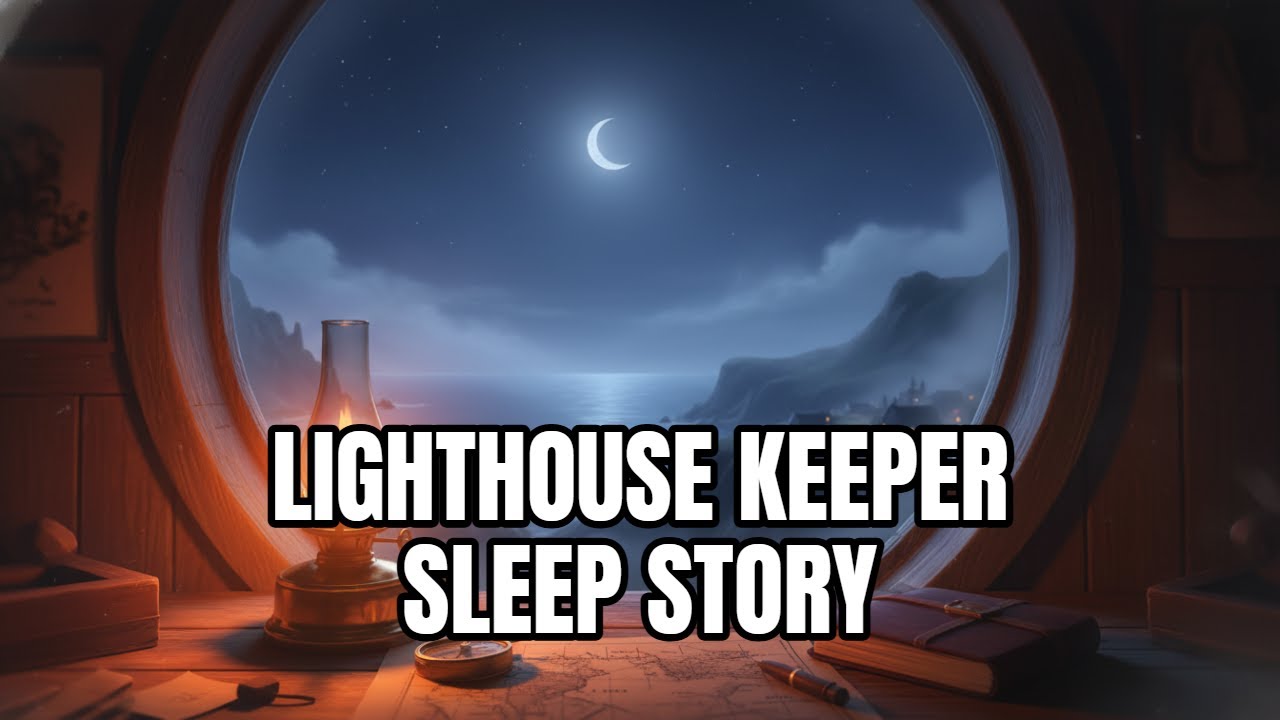 Sleep Story | Lighthouse Keeper Coastal Night | ASMR Whisper for Deep Sleep (1 Hour 35 Min)