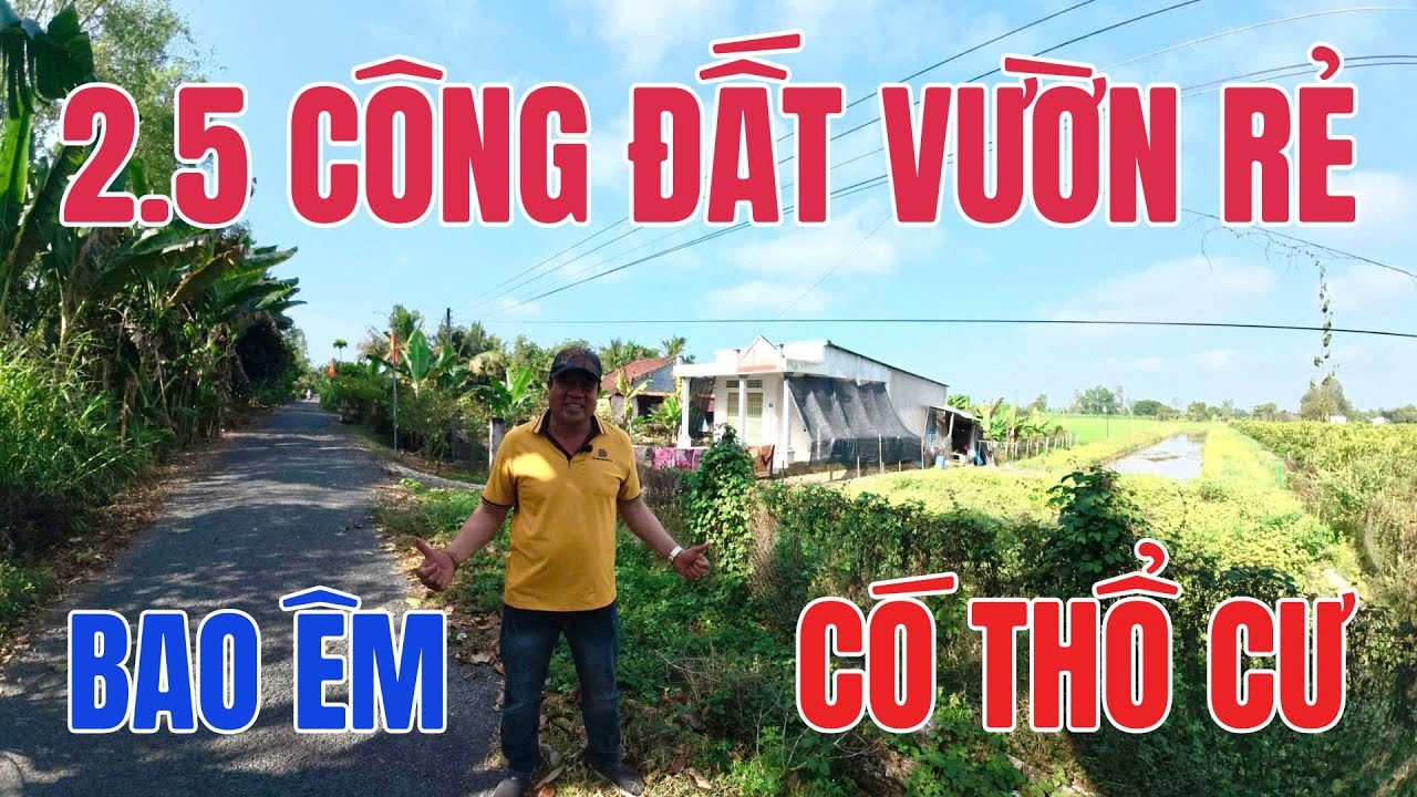 2500m2 ĐẤT VƯỜN THỔ CƯ lộ nhựa, view sông giá rẻ nghỉ dưỡng cực kỳ tuyệt vời