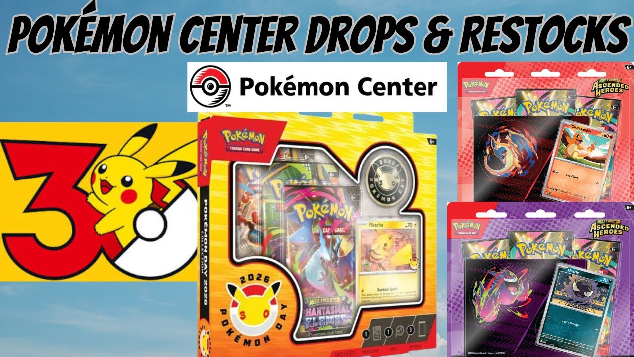 Предстоящие поступления и возможные пополнения запасов в Pokémon Center?!?