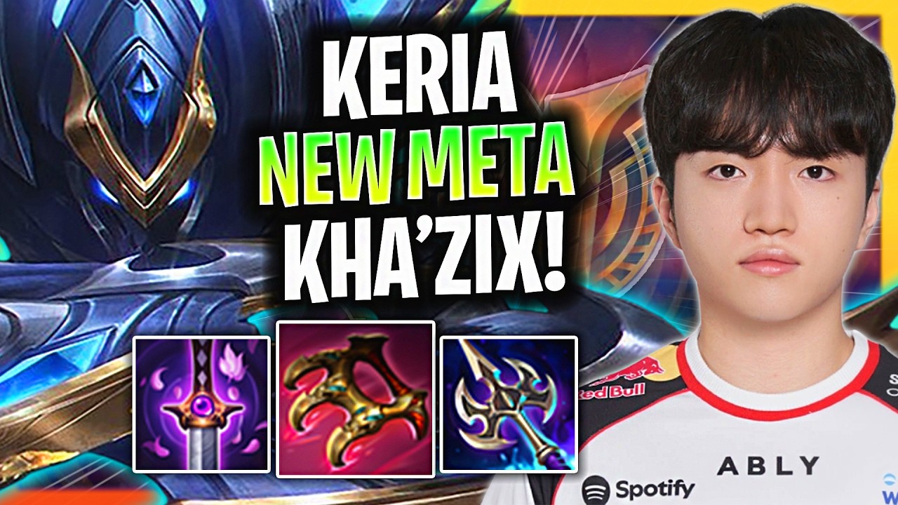 T1 KERIA CRAZY NEW META! 😱KHA'ZIX SUPPORT🔥 | T1 Keria Plays Kha'Zix Support vs Pantheon! Hig Elo