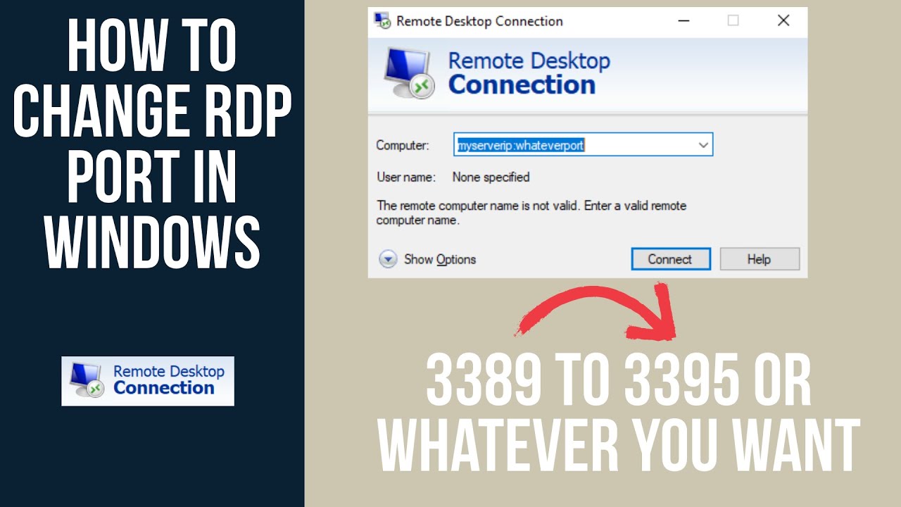 Как изменить порт RDP удаленного рабочего стола в Windows