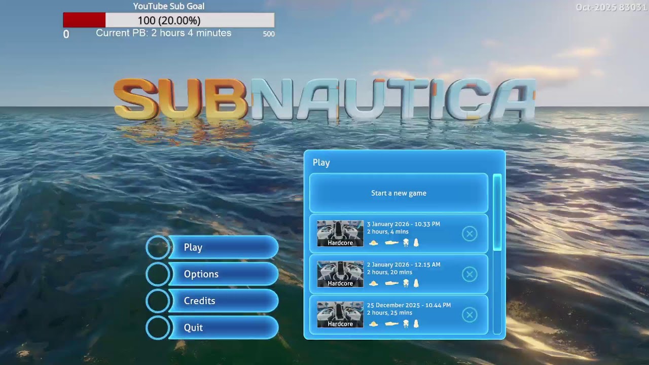 Saturday Subnautica - Hardcore 