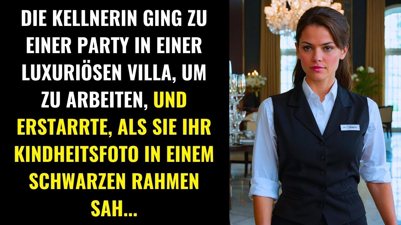 DIE KELLNERIN WAR GELÄHMT, ALS SIE IHR KINDERFOTO IN EINEM SCHWARZEN RAHMEN IN DER VILLA SAH...