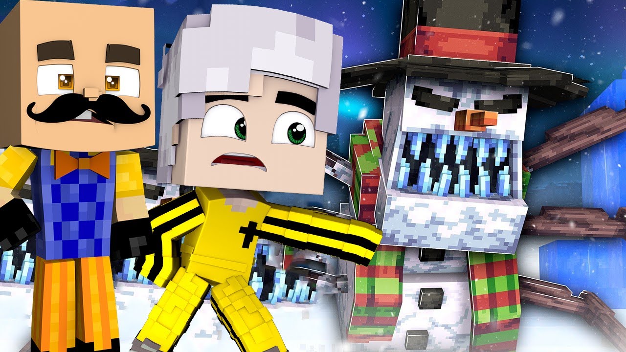 საშიში თოვლის კაცის ფილმი ქართულად - Minecraft