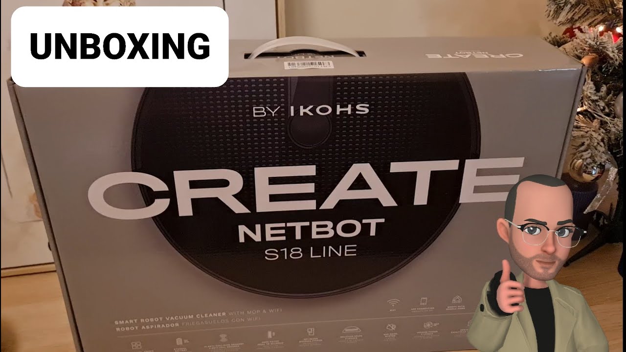 Desencaixotando o Rob&ocirc; Aspirador Create Ikohs Netbot S18. Melhor custo benef&iacute;cio (unboxing)