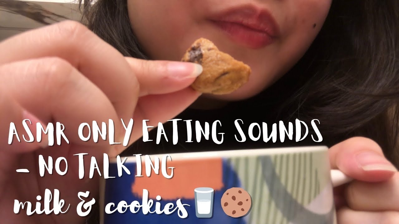 🥛🍪ASMR NO TALKING MILK & COOKIES eating sounds mukbang - only eating sounds, crunchy, drinking🥛🍪