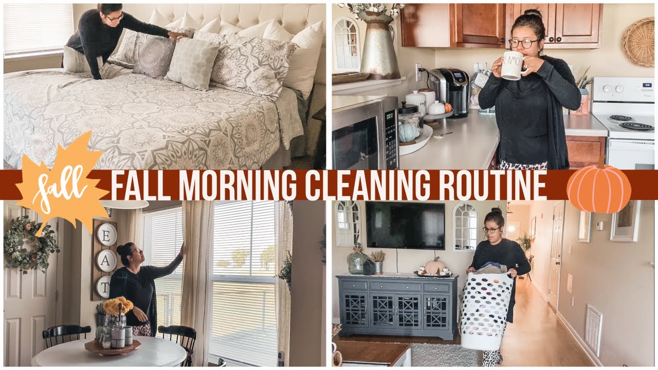 Fall Morning Cleaning Routine 2019 | HazFam