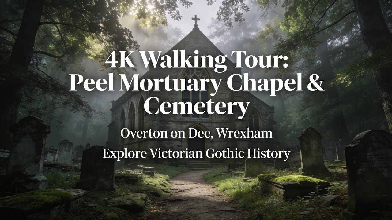 🏚️ Peel Mortuary Chapel 4K Walk: Eerie Woods & Forgotten Graves! 🌿💀