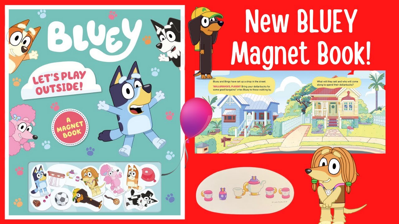 📚 BLUEY | New Magnet Book | Let's Play Outside! ⭐ #SHORTS