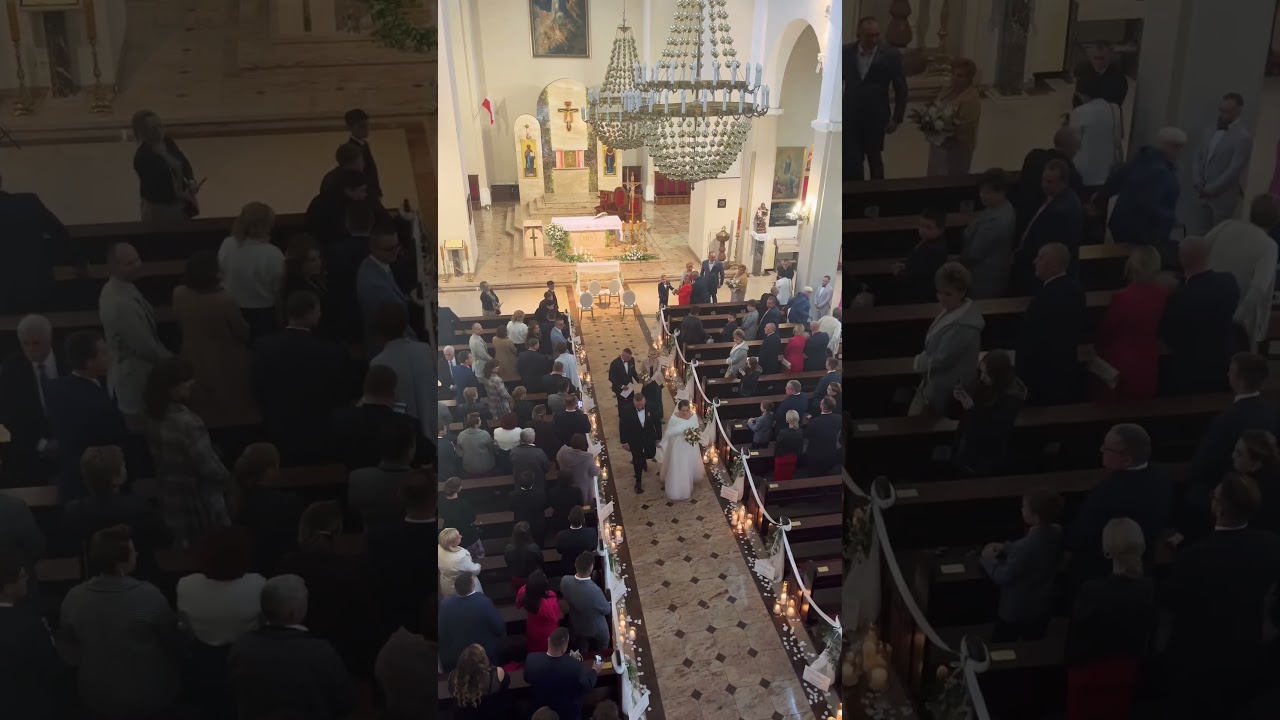 Szok na ceremonii ślubnej - Młodzi wychodzą z kościoła😮 #wesele2023 #kości&oacute;ł #ślub #hit #reels
