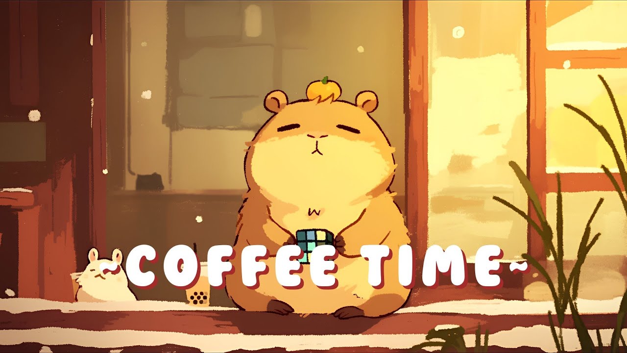 [Full Hour] 24/7 Capybara Lofi Beats - Lofi Hip Hop for Studying ~ Cozy Times ~ 🦫 🌿 ☕