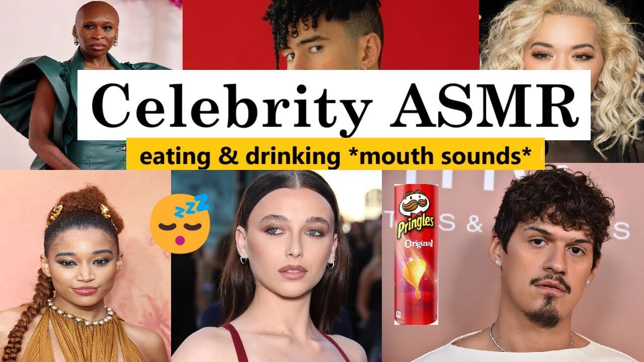 Celebrity ASMR *eating & drinking sounds* NO TALKING