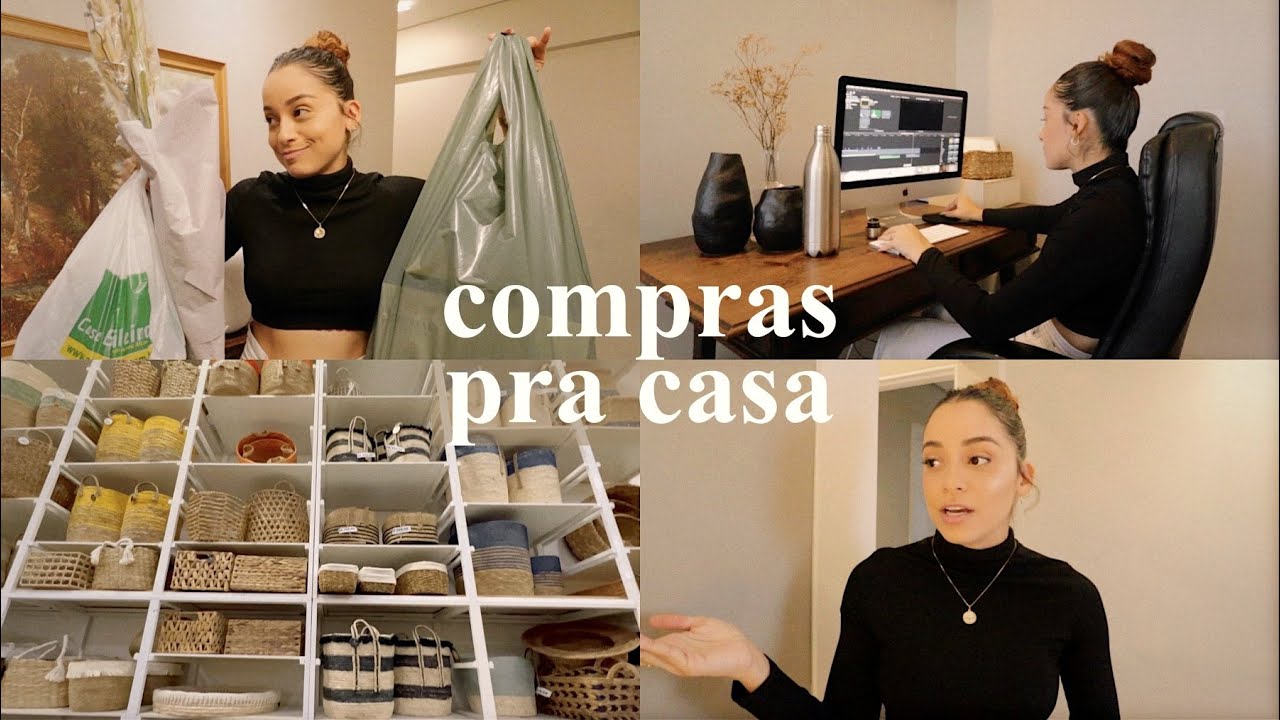Fui em uma loja de coisas de casa, rotina de segunda, planejando as refeições, edição de vídeos…