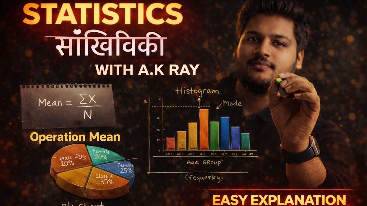 Part-3 statistics (सांख्यिकी) BSEB,CBSE (माध्य, माध्यक, बहुलक) Mean, Median and Mode (VVI )