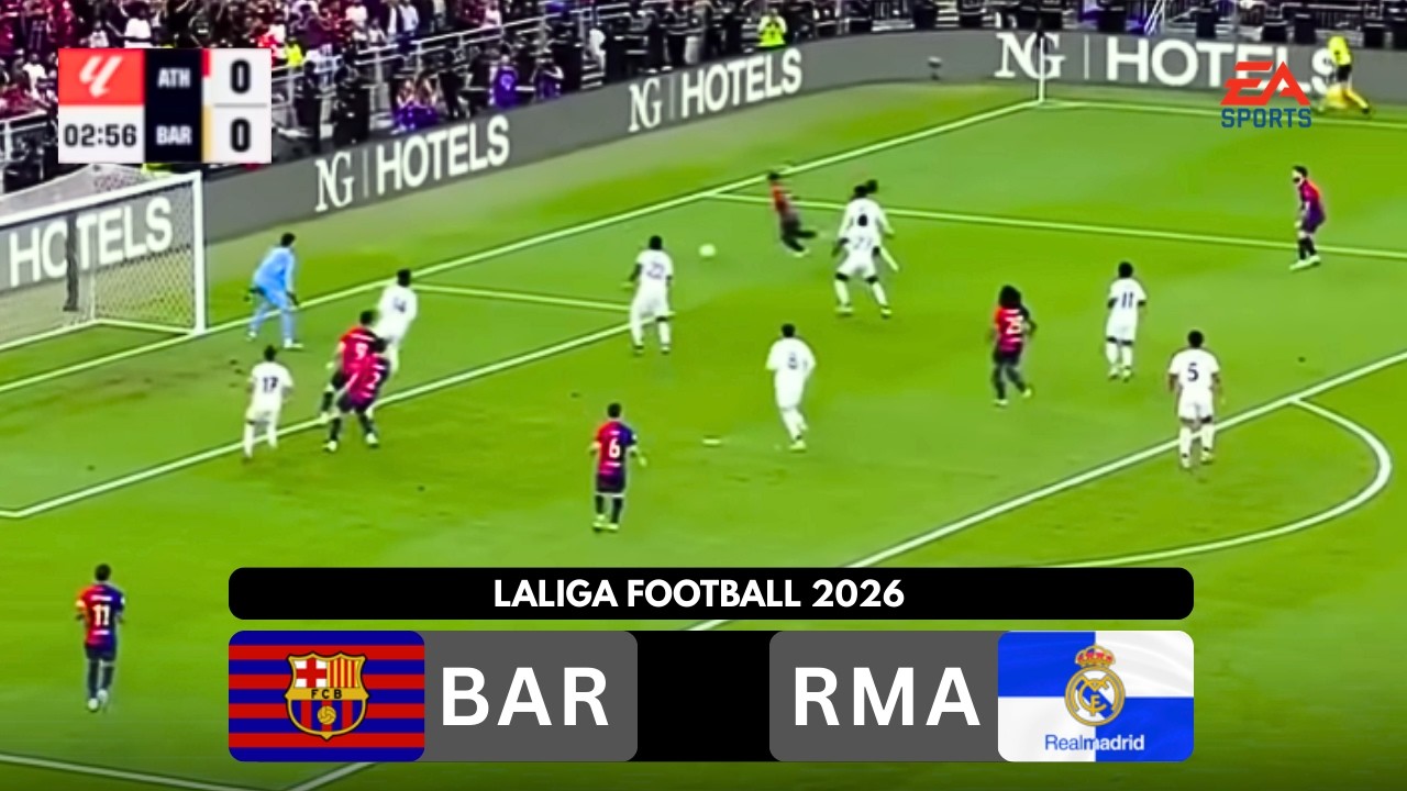 LALIGA 2026 | FC Barcelona vs Real Madrid CF | El Clásico Showdown | EA Sports Gameplay