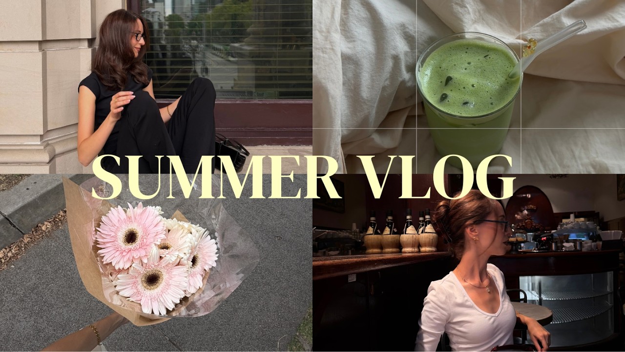 summer vlog | new clothes, melbourne life + matcha pop-up!