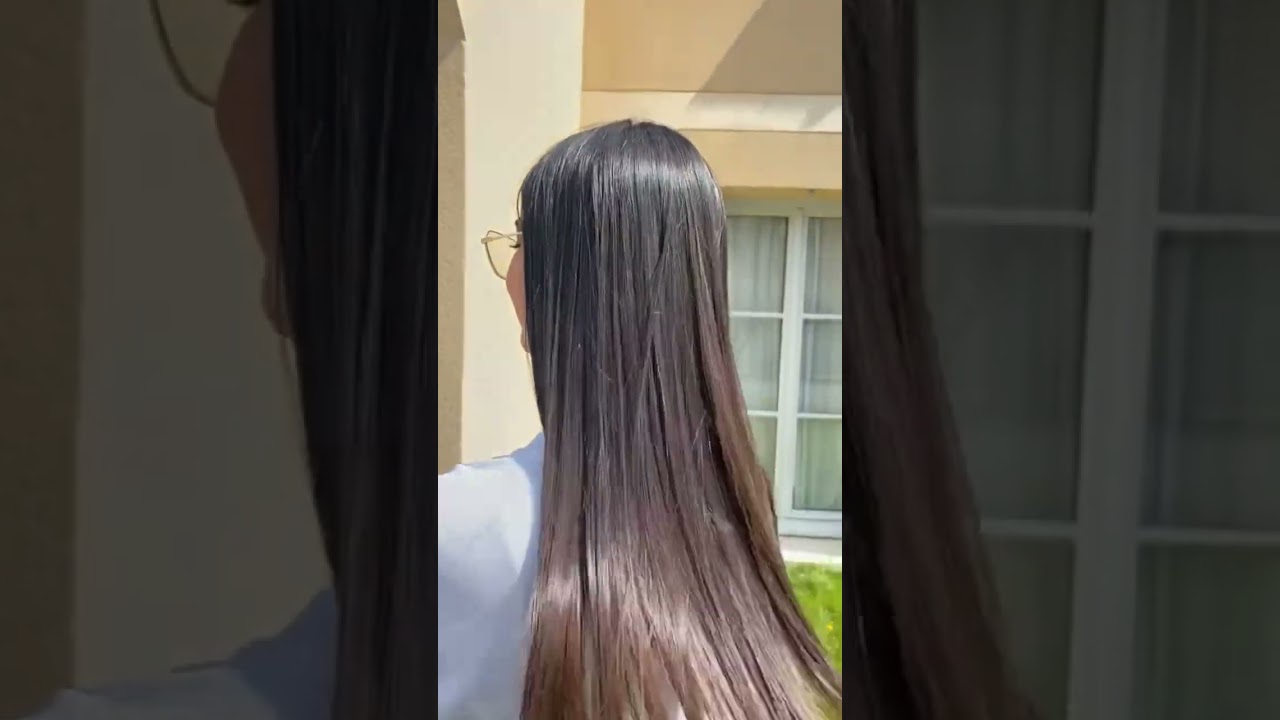 Lissage tanin sur cheveux &eacute;pais qui gonflent #lissageindien #lissagetanin #lissage #youtubeshorts