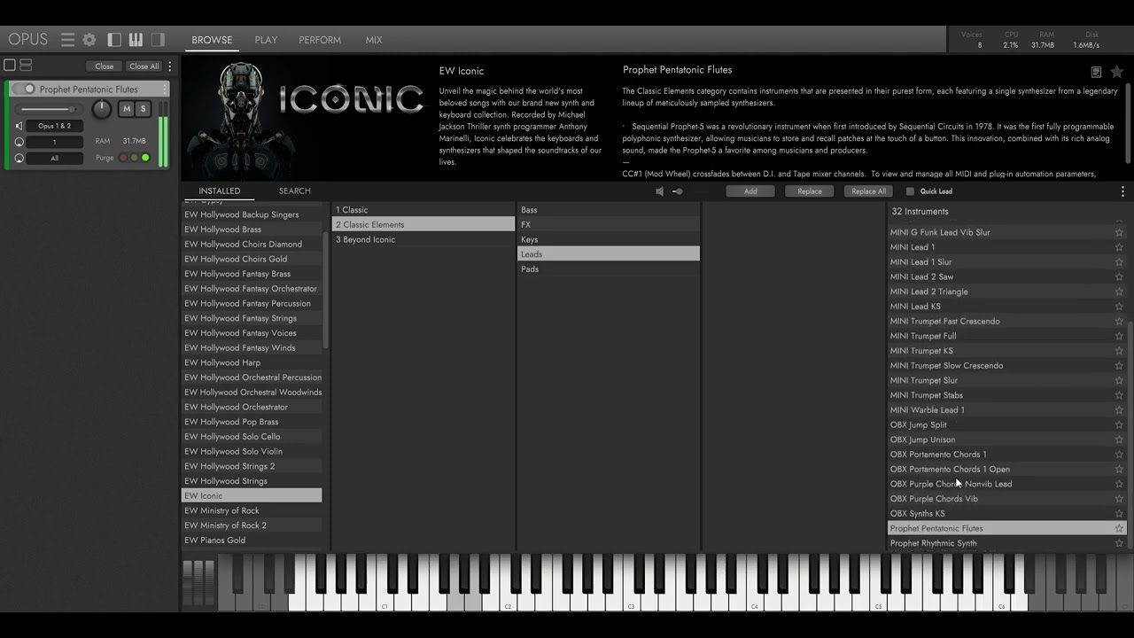 EastWest Composer Cloud Library Demo - ICONIC - October 2024 part 02 of 04