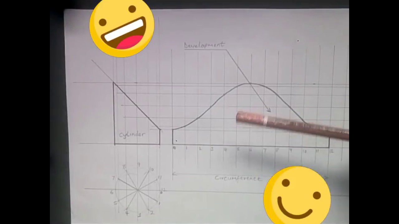 Development of a cylinder/engineering drawing (DEV/B1)