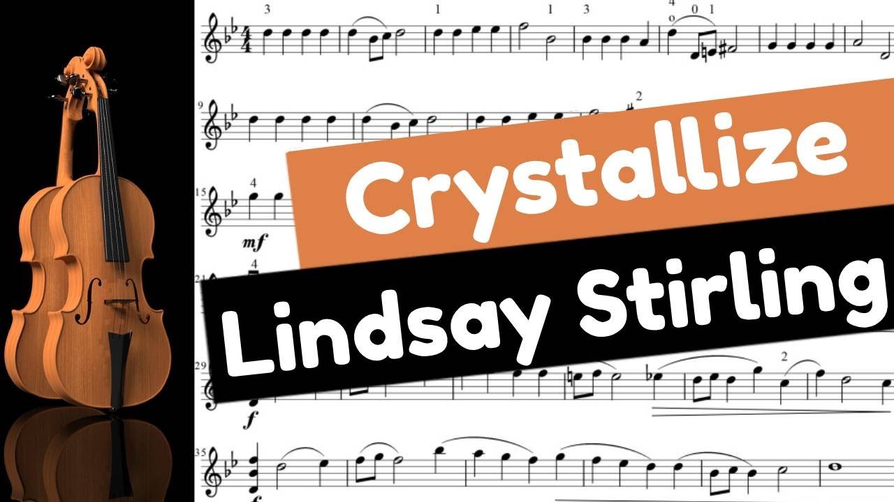 Lindsay Stirling - Crystallize - Partition violon facile - Easy violin sheet music