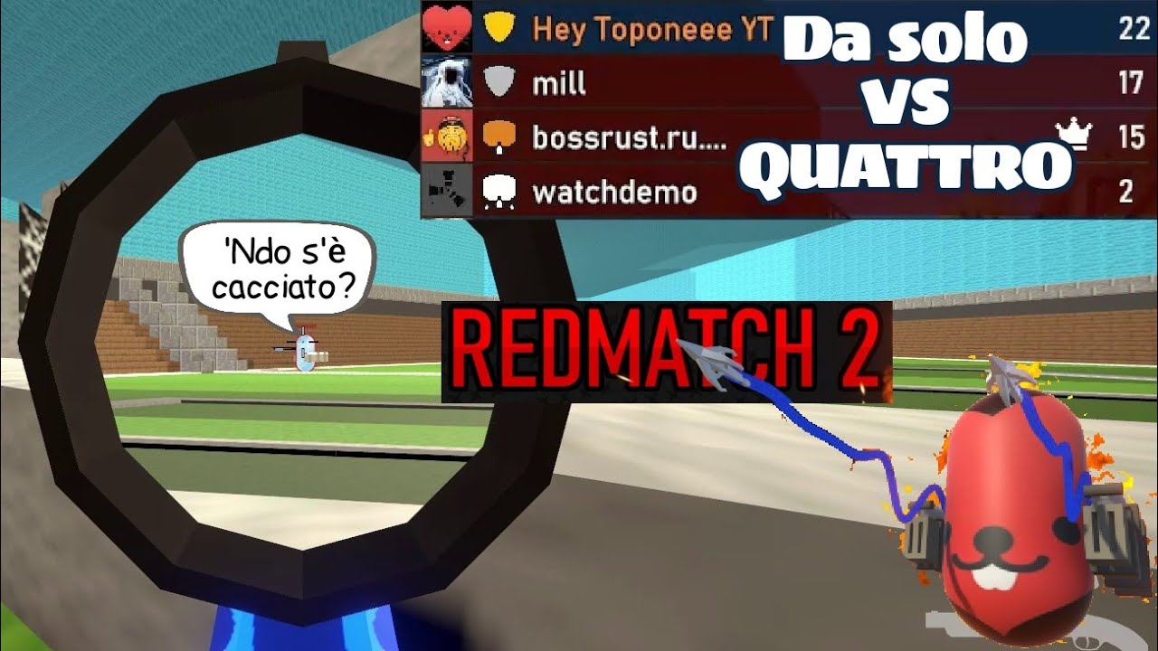 La battaglia delle PILLOLE - Redmatch 2: 1 VS 4 e IL CECCHINO INVISIBILE