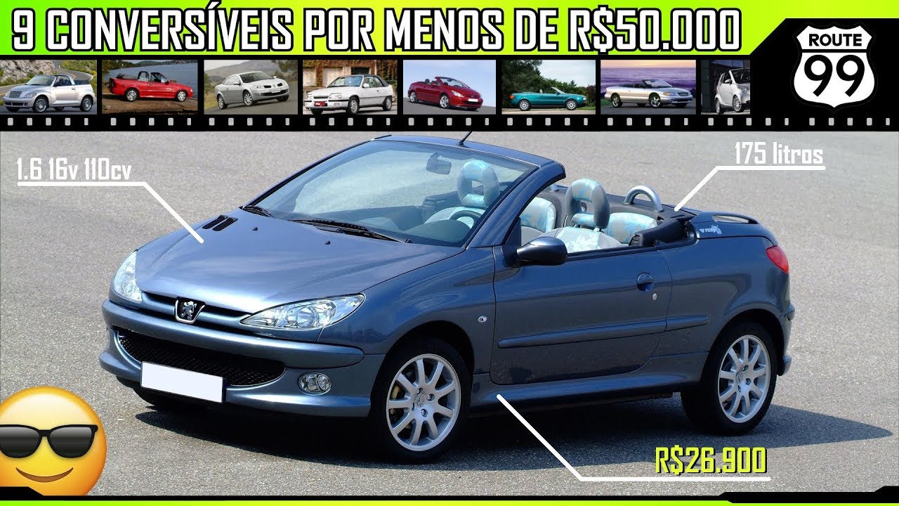 9 CARROS CONVERSÍVEIS POR MENOS DE R$50.000