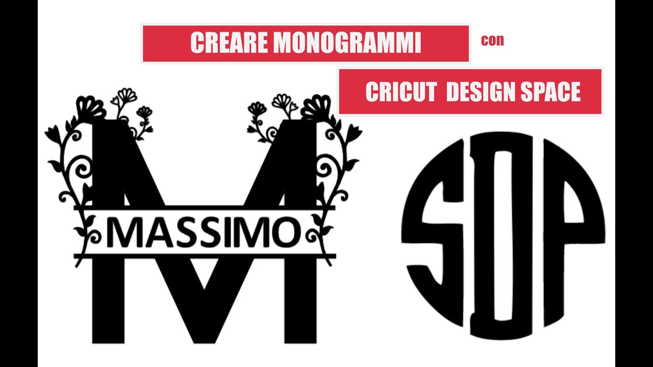 Come creare monogrammi con Cricut Design Space