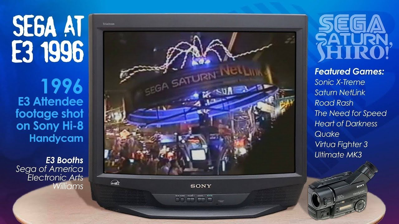 SEGA at E3 1996 - Attendee footage shot on Sony Hi-8 Handycam