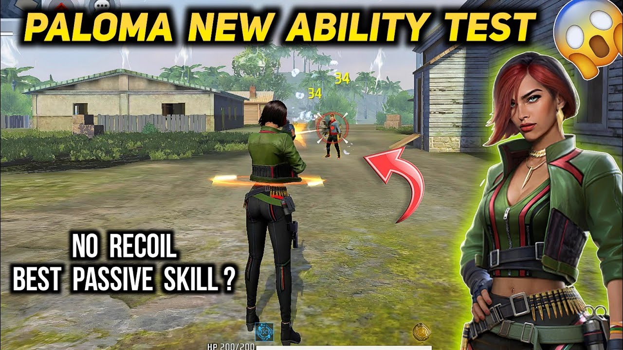 Paloma Character Ability After Update | Free Fire Paloma Character Ability Test & Gameplay