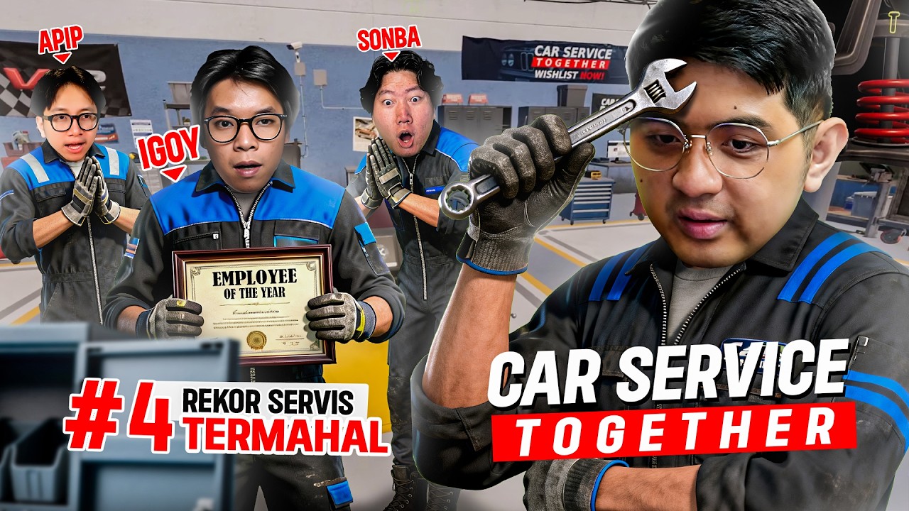 EMPLOYEE OF THE YEAR !!! MERAMPOK CUSTOMER !!! [ Car Service Together ] Part 4