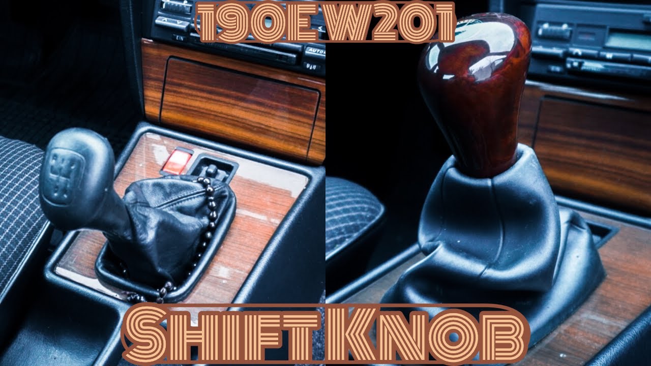 Mercedes Benz 190E W201 | Замена ручки переключения передач | ДЕРЕВЯННАЯ РУКОЯТКА ПЕРЕКЛЮЧЕНИЯ ПЕ...