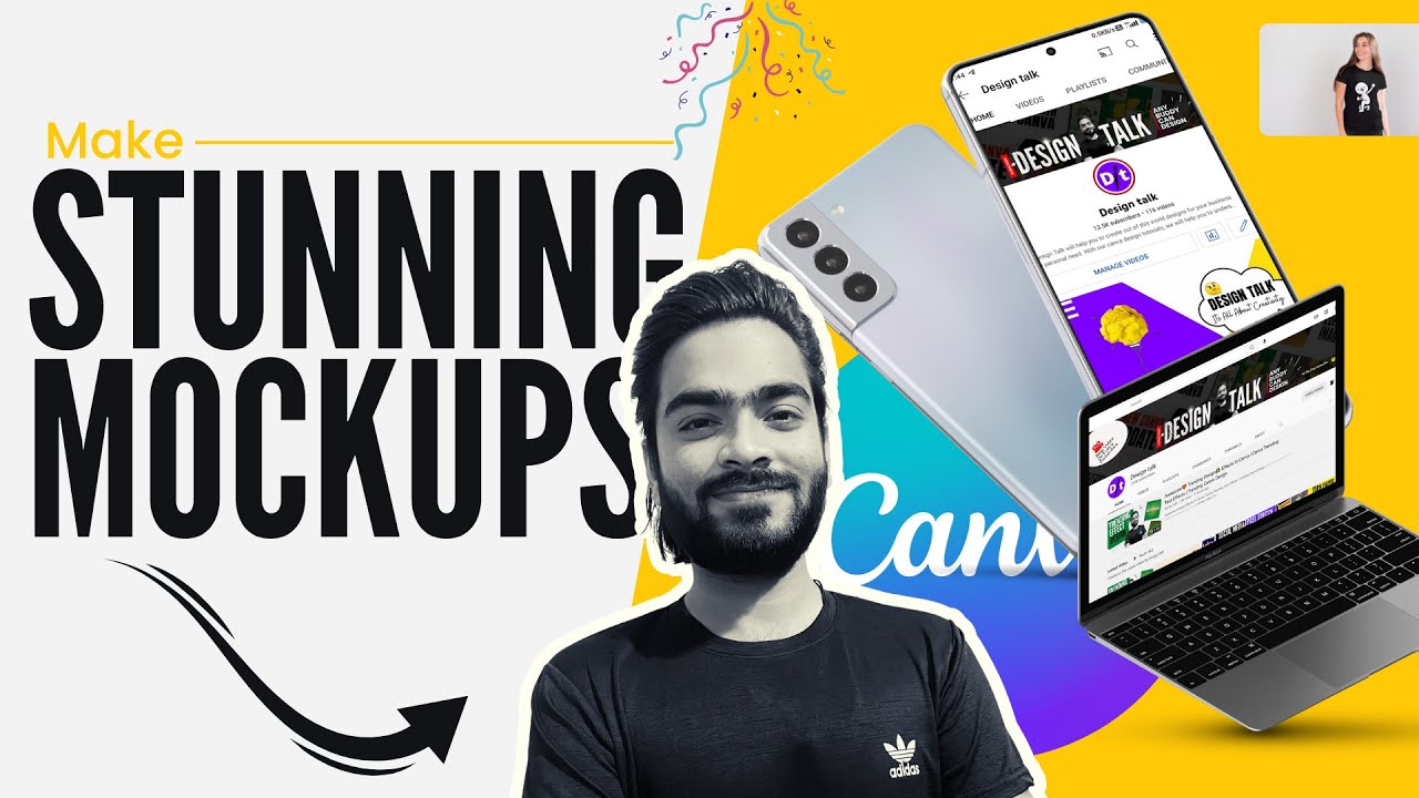 How To Create Mockups With Canva For Free!! | Stunning Mockups Made Easy In Canva | Designtalk