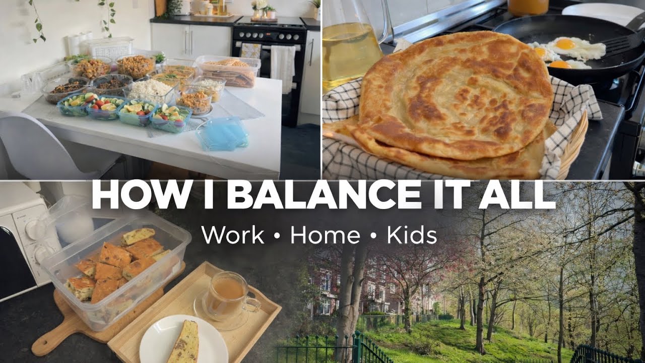 4-Day Meal Prep Silent Vlog 🌸 | Slow Living England | Chicken Handi | Spinach masala | Zeera Rice