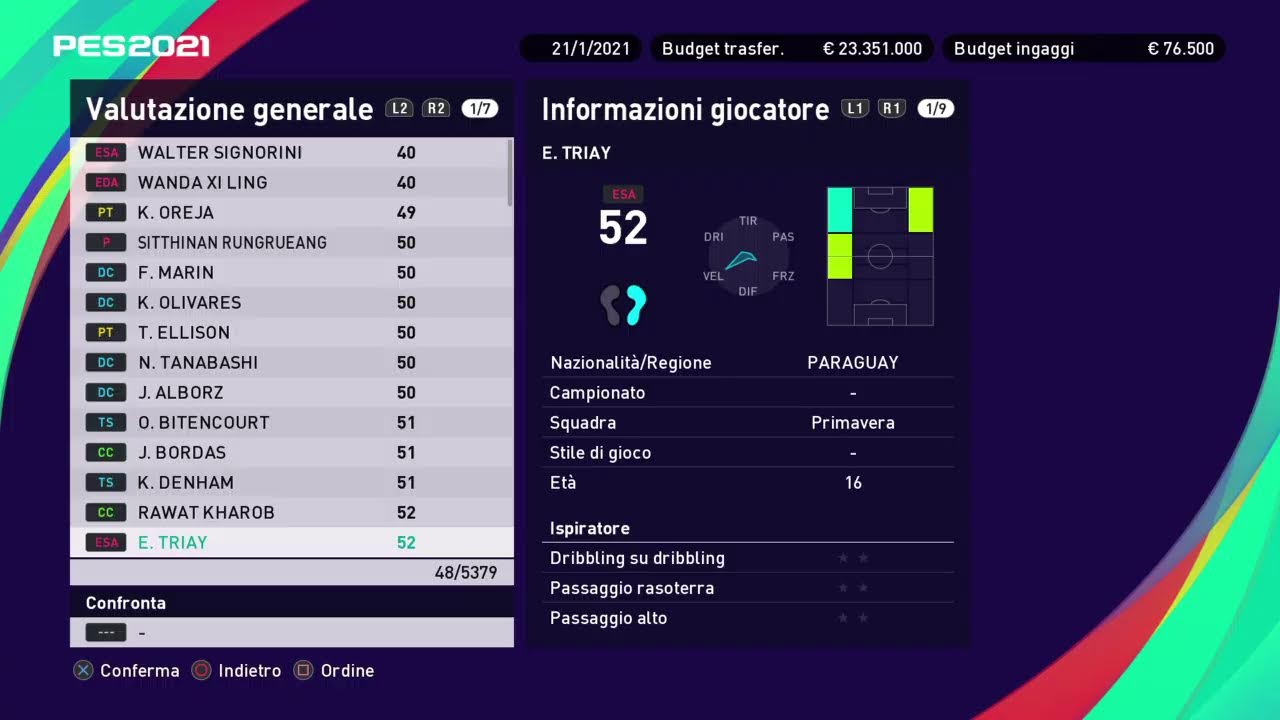 Carriera 2020/21 (Casertana)