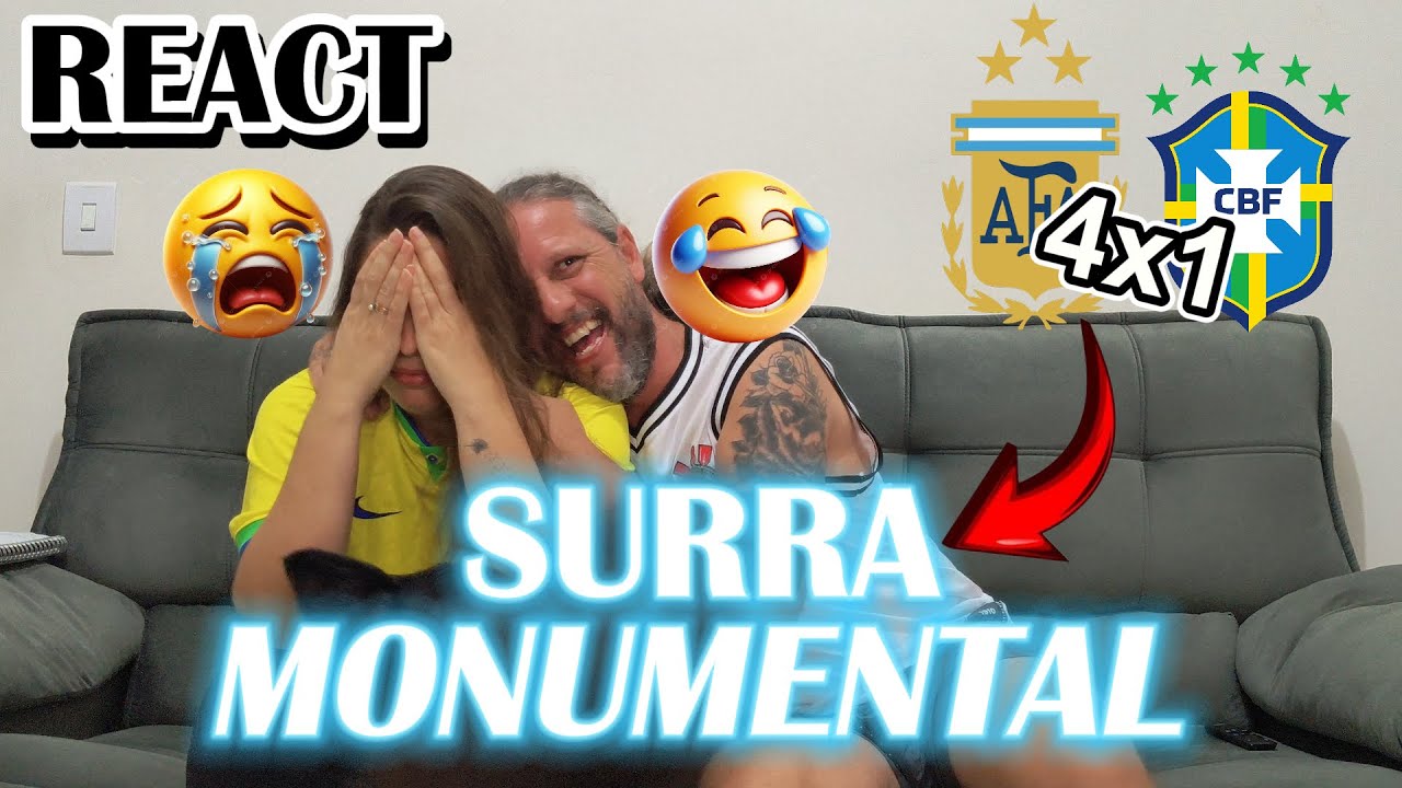 REACT Argentina 4x1 Brasil - RAFINHA TINHA RAZÃO...