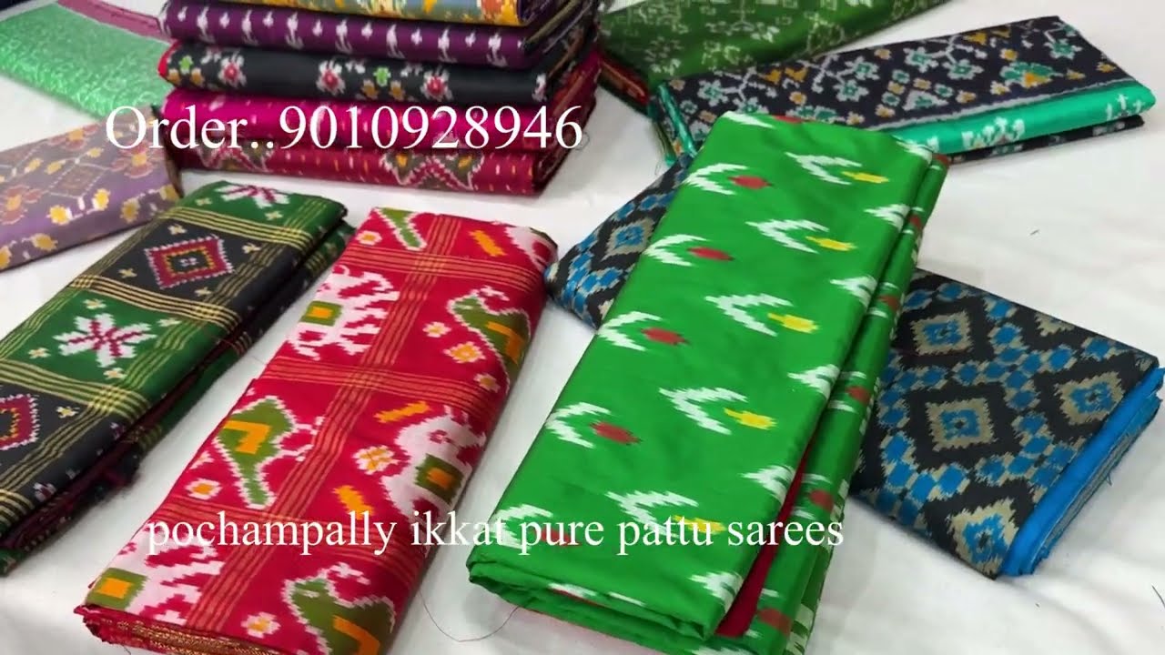 Pochampally Ikkat Silk Sarees | ikkat patola Sarees with price | manufacturers #shopping
