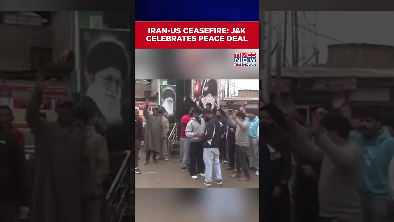 US Pauses Iran War: Jammu Kashmir Residents Celebrate Cessation Of Hostilities In West Asia #shorts