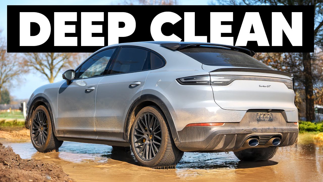 Cleaning a DIRTY Porsche Cayenne Turbo GT - Exterior & Interior Detail