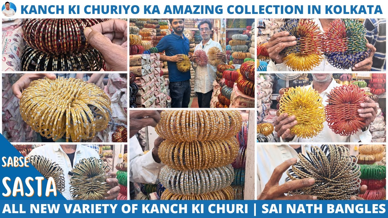 Kanch Ke Churiyon ki Variety Milegi is Store Mein | All Types of Bangles Wholesale Store in Kolkata