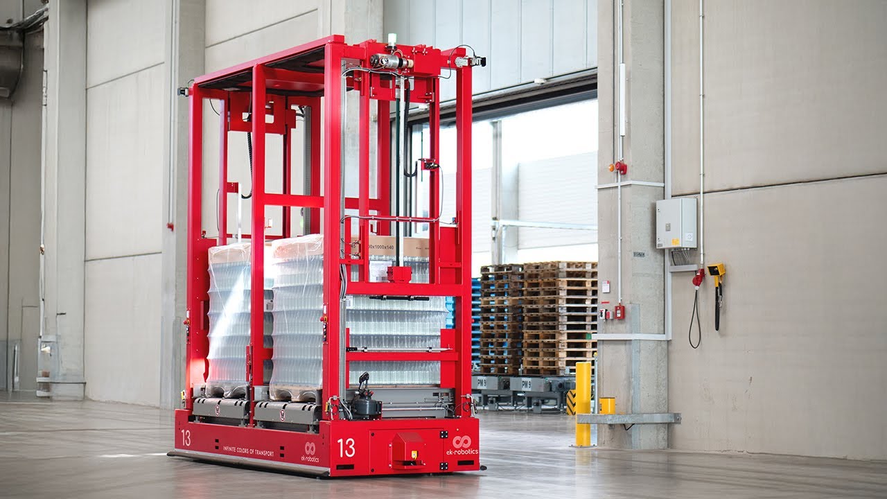 Automation of intralogistics with AGVs | Glass production