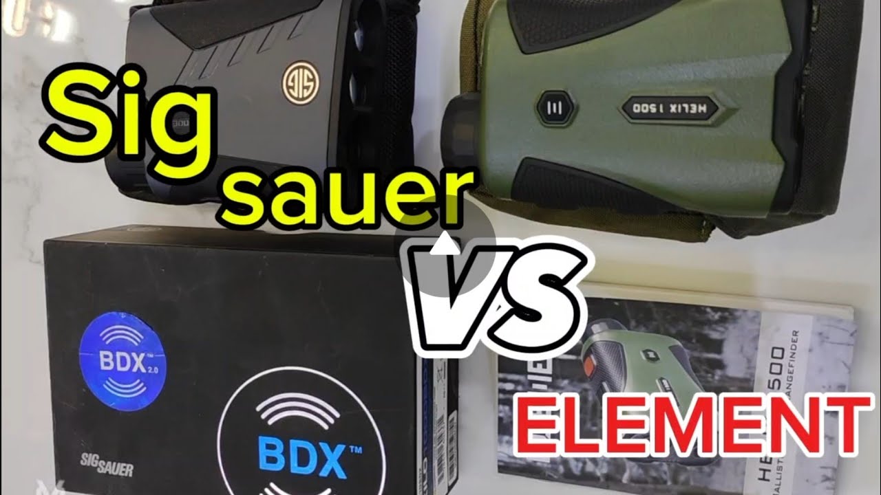 مقارنه بين جهاز تحديد المسافه sig sauer و ELEMENT
