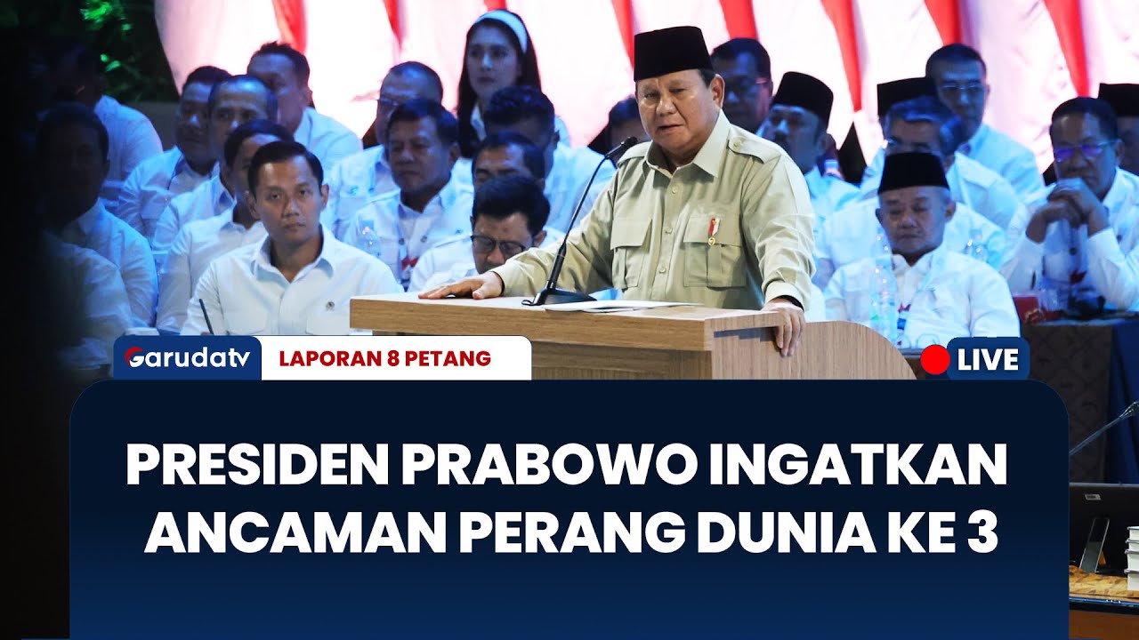 Presiden Prabowo Ungkap Kekhawatiran Pemimpin Dunia Terkait Ancaman Pecahnya Perang Dunia Ketiga